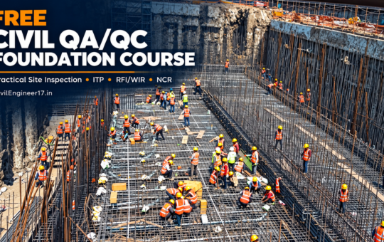 Free Civil QA QC Foundation Course practical construction site cover